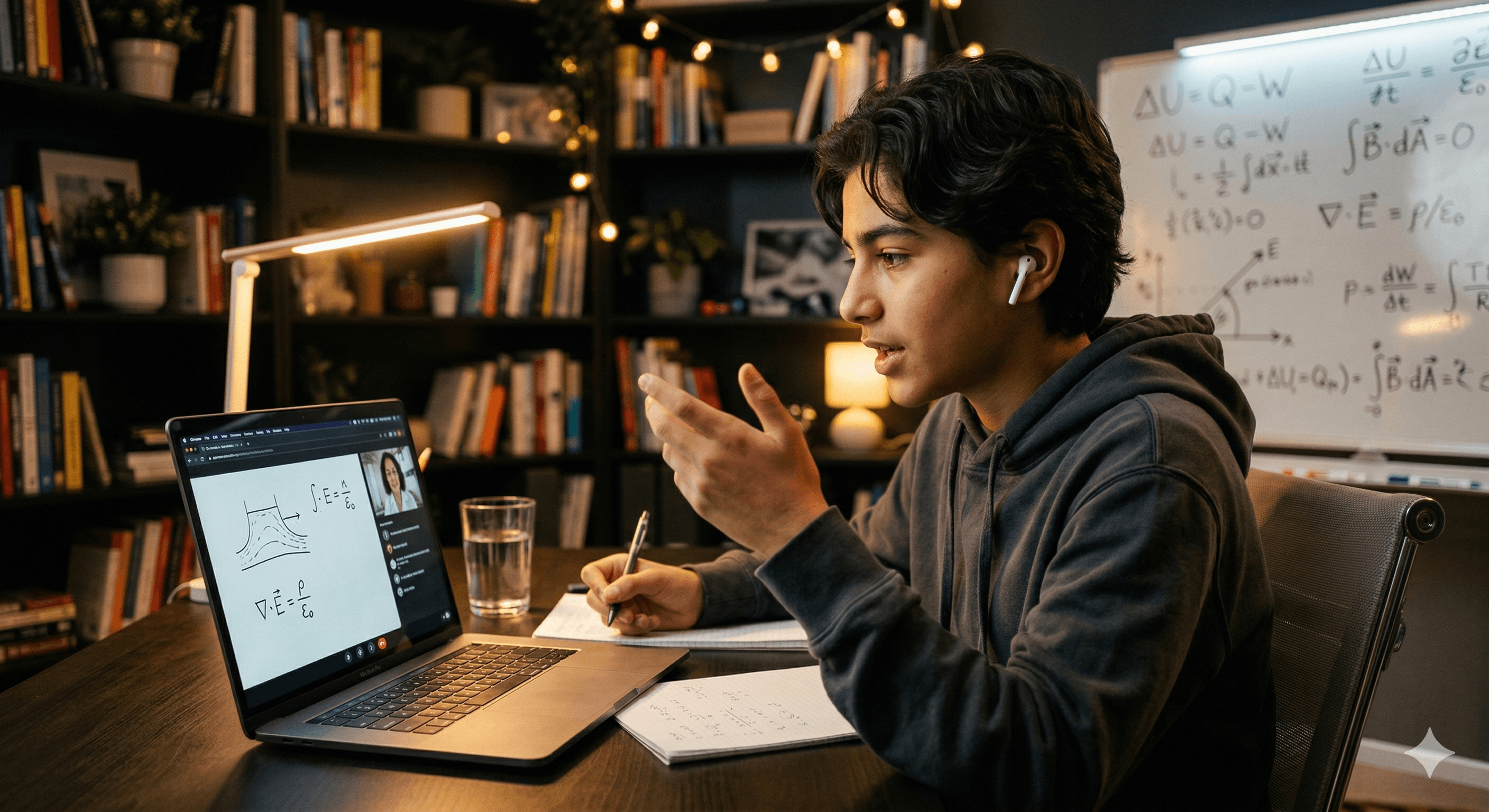 Secondary student in 1:1 Worlderly online tutor session